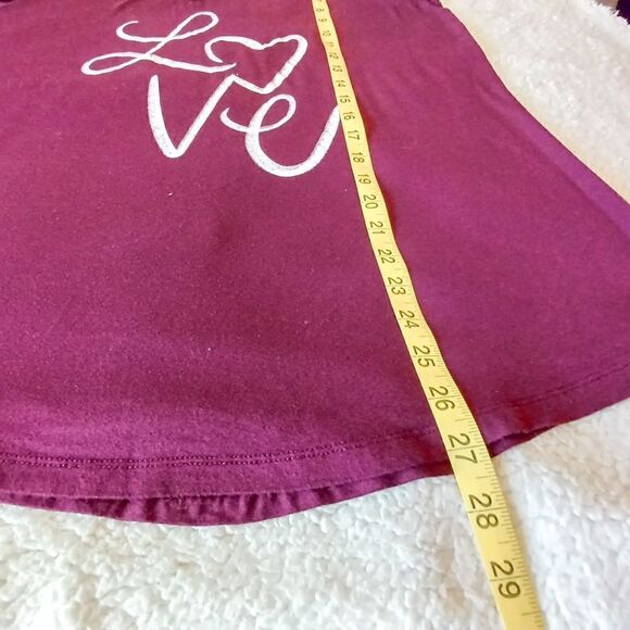 Torrid short sleeve Burgundy blouse - Picture 6 of 6